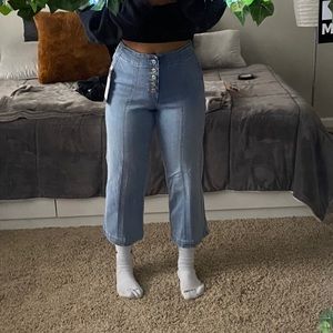 Wide Crop Jeans